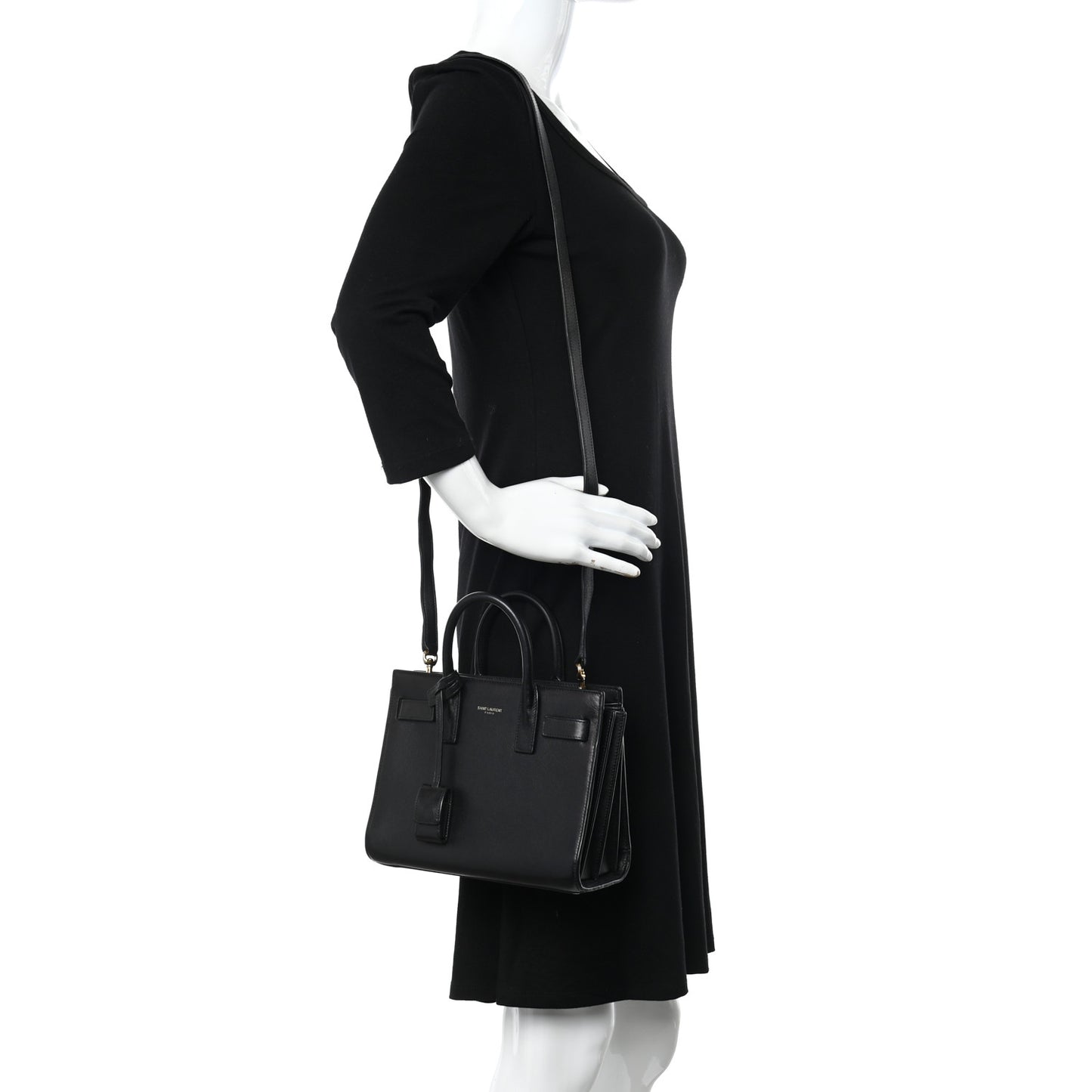 Calfskin Nano Sac De Jour Black