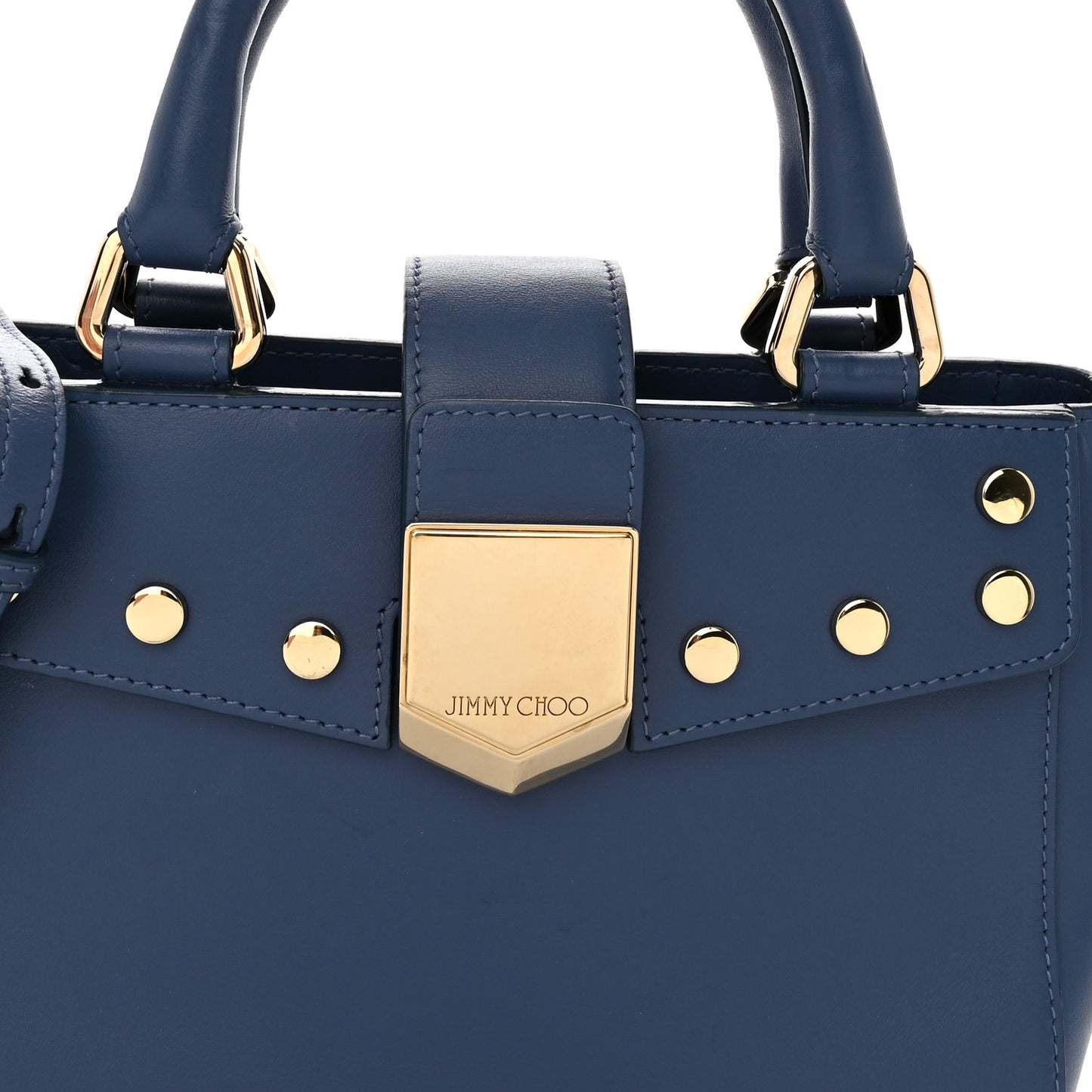 Calfskin Small Lockett Tote Jeans