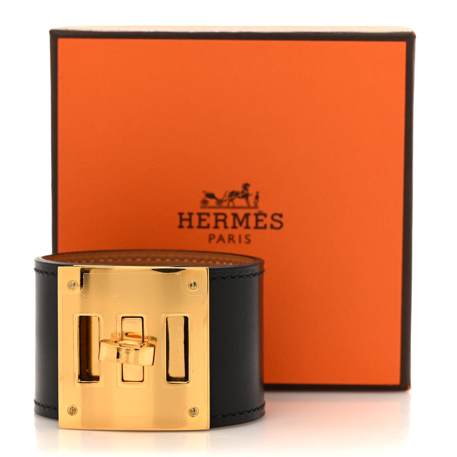Hermes Box Kelly Dog Bracelet T1 Black 6 of 6