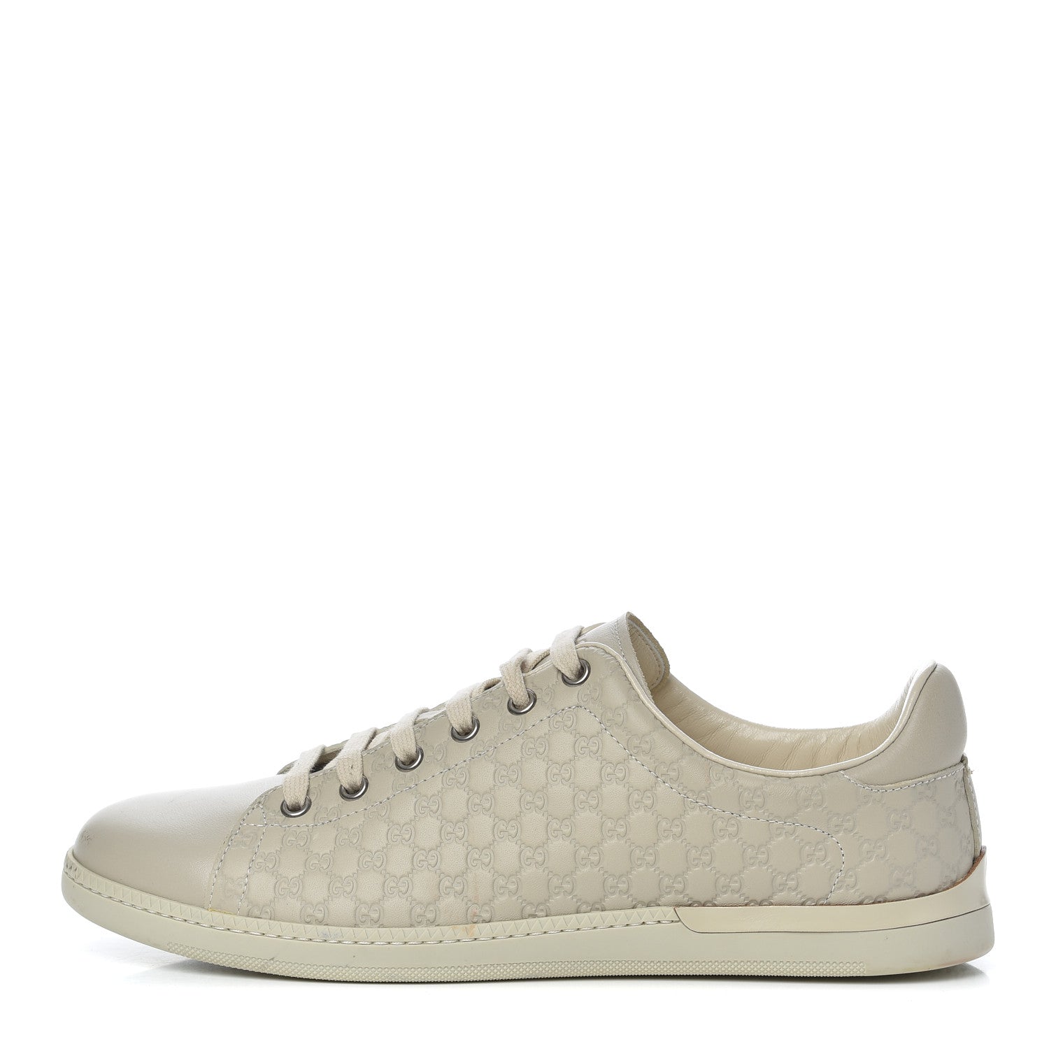 Gucci Soft Microguccissima Womens Sneakers 38.5 Mystic White 1 of 16