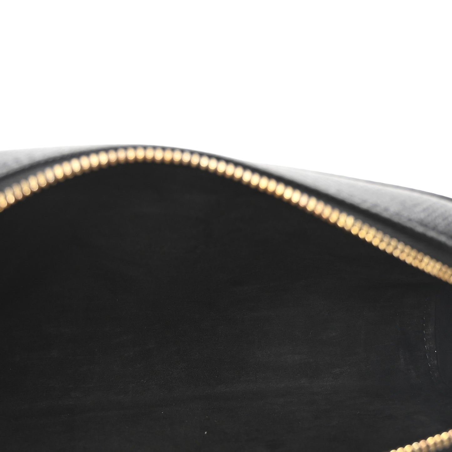 Grained Calfskin Caro Double Pouch Black