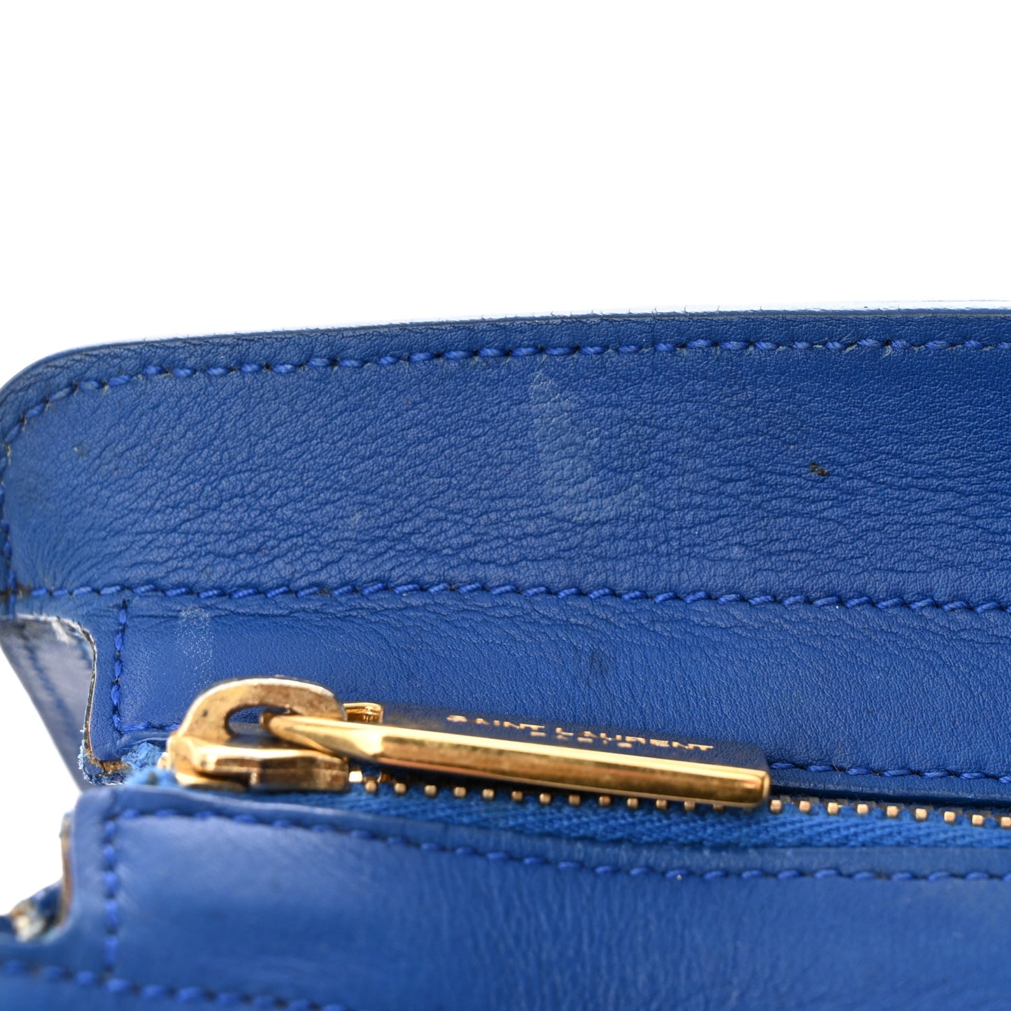 Calfskin Small Classic Y Cabas Royal Blue