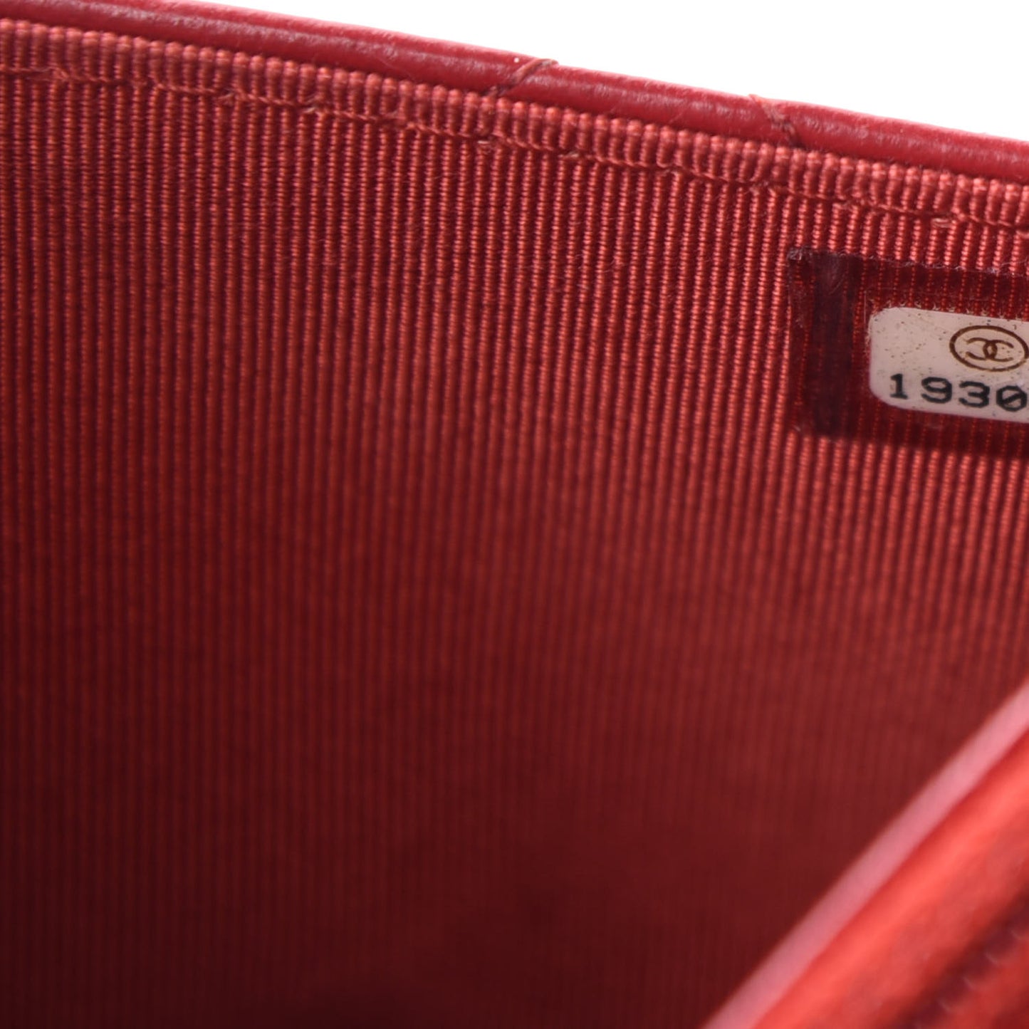 Lambskin Quilted Wallet on Chain WOC Red