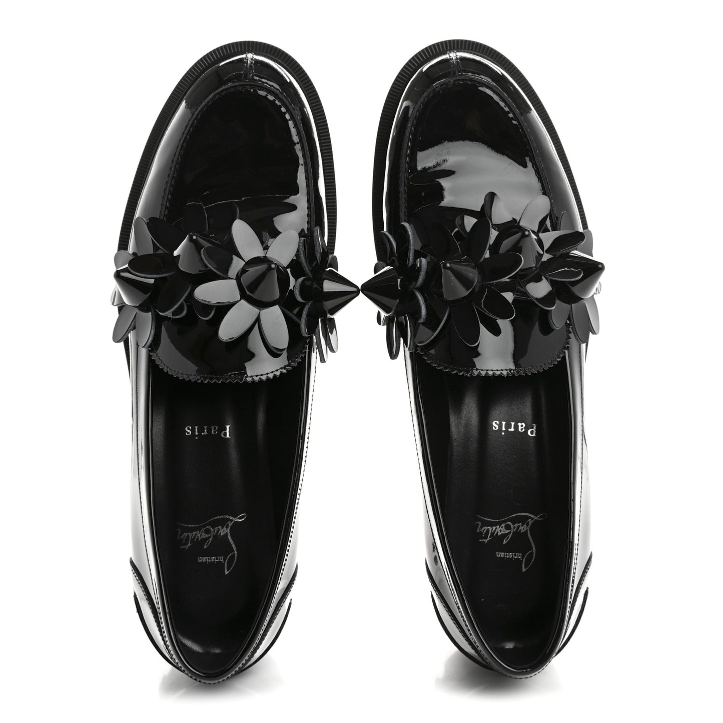 Patent Daisy Loafers 40.5 Black