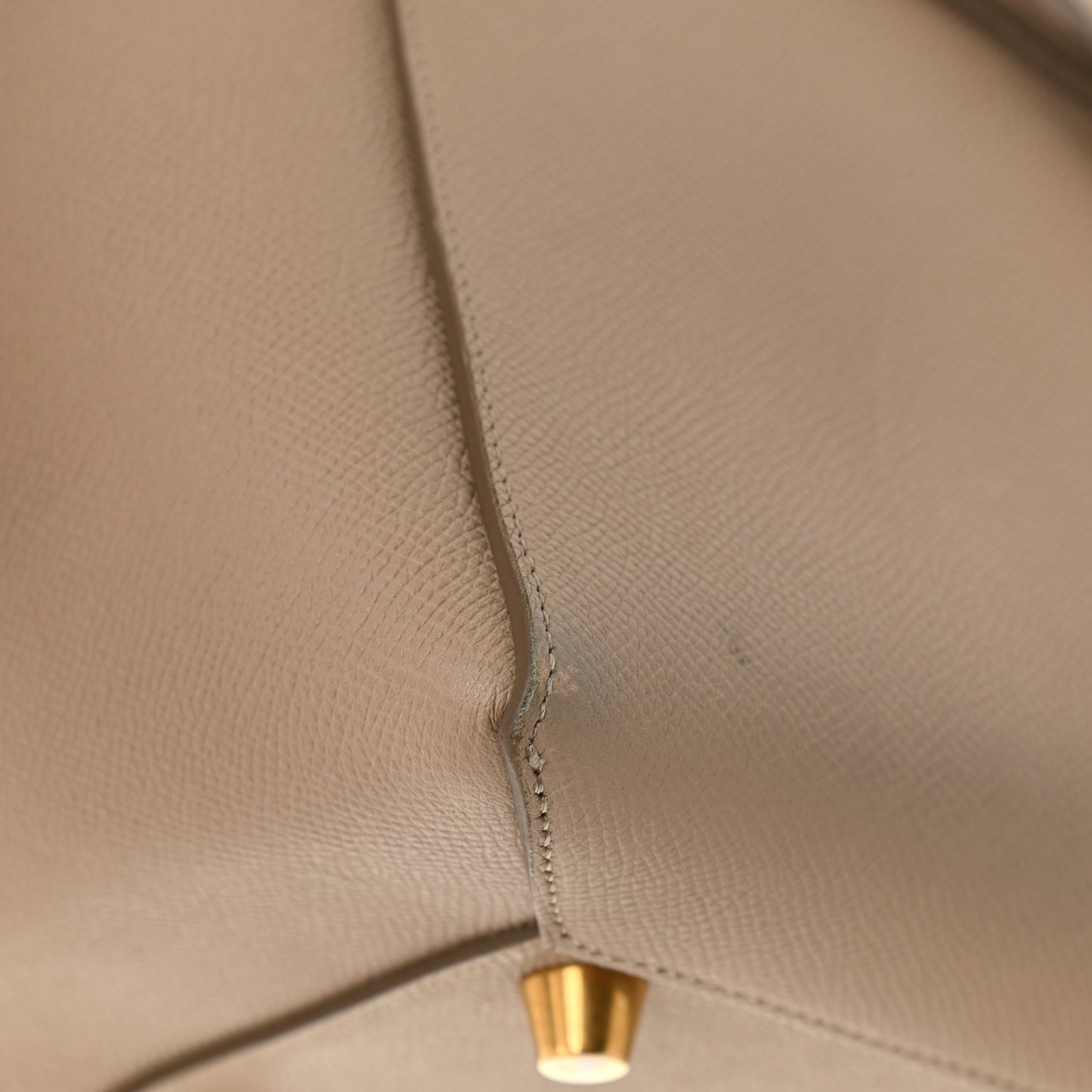 Grained Calfskin Mini Belt Bag Light Taupe