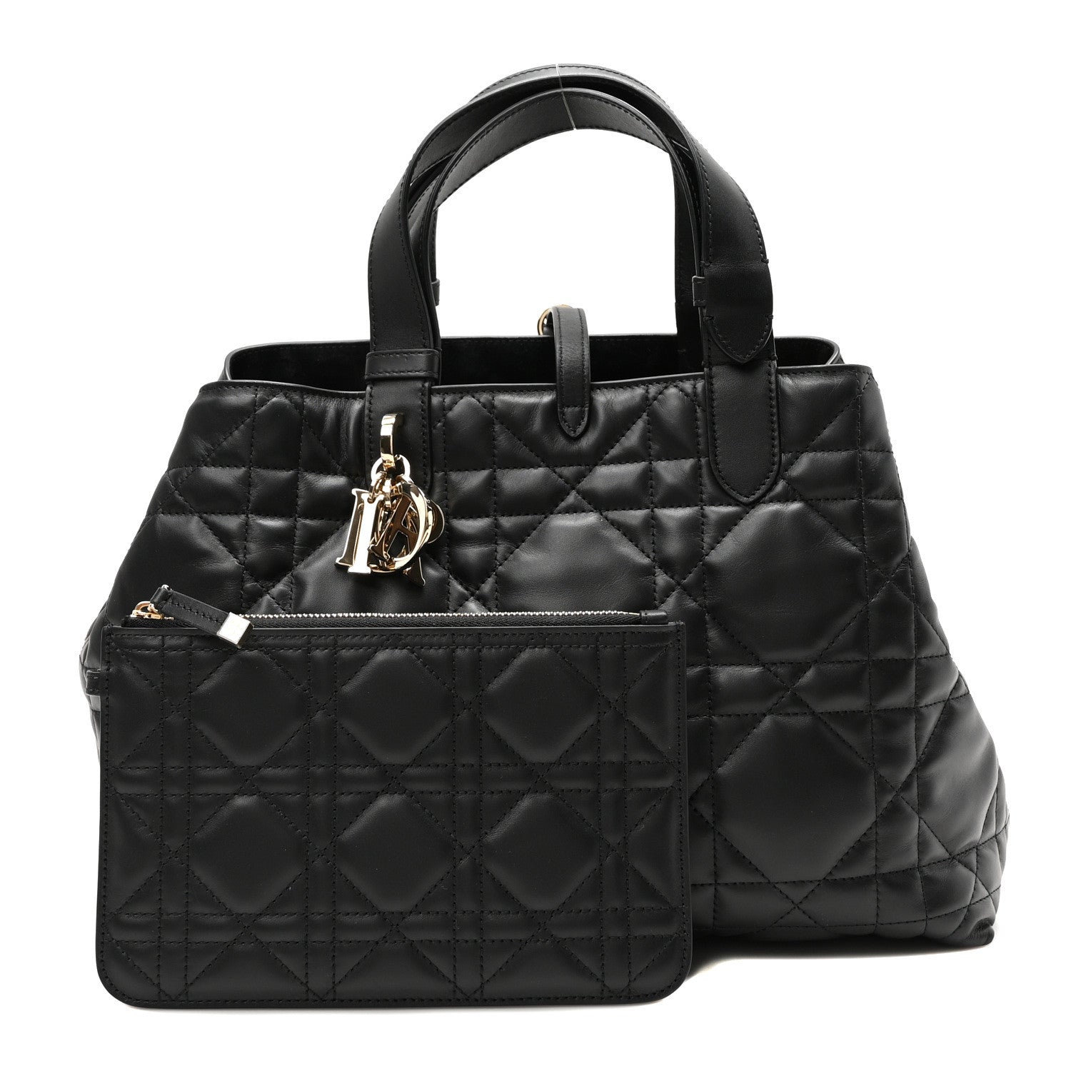 Christian Dior Calfskin Macrocannage Medium Toujours Black 3 of 11