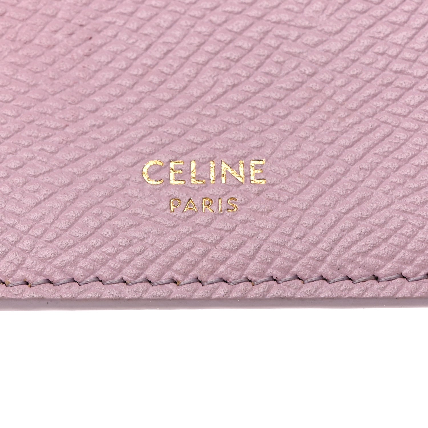Celine Grained Calfskin Zipped Card Holder Pink 15 of 22