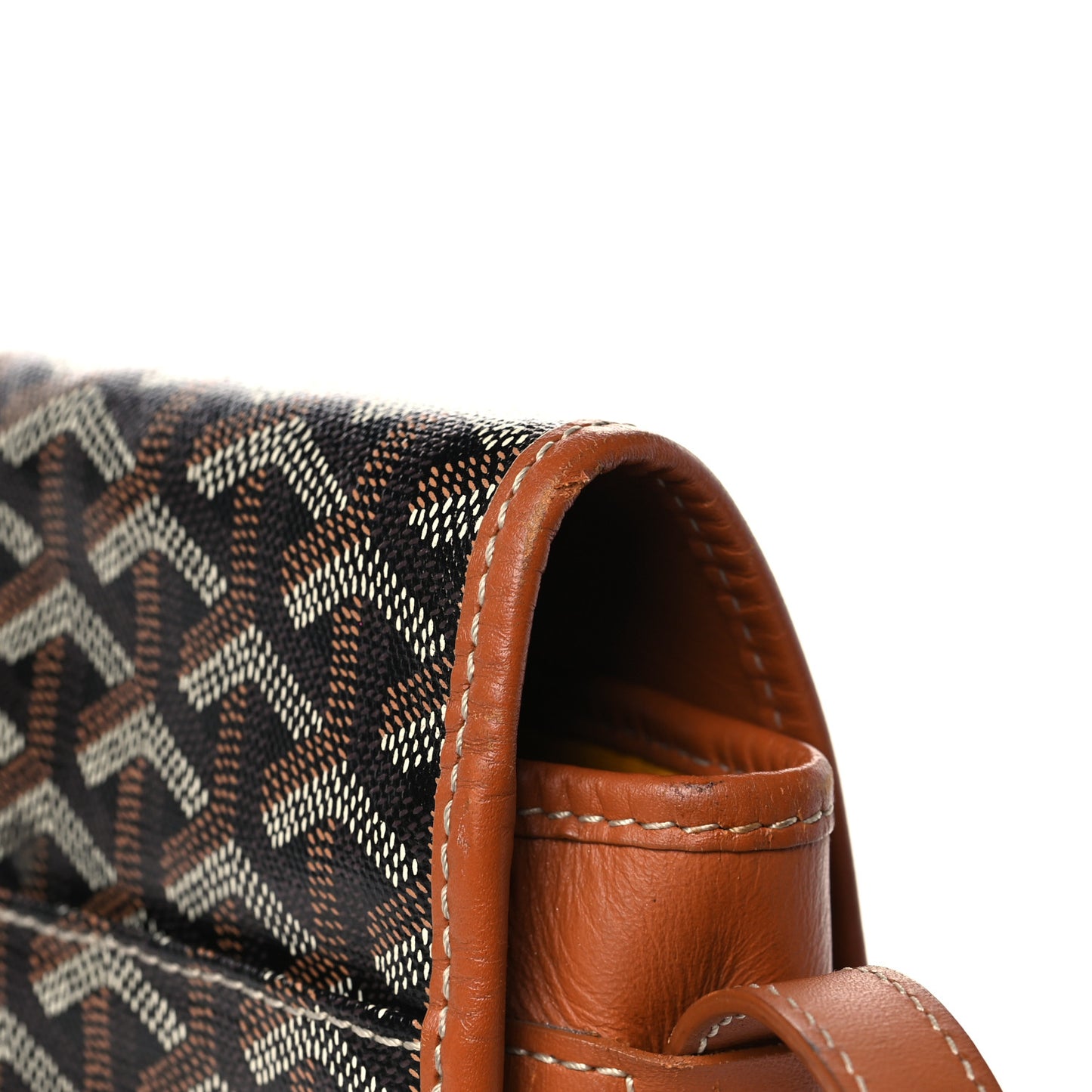 Goyardine Belvedere II MM Messenger Bag Black Gold