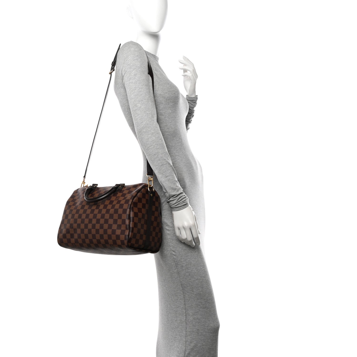 Louis Vuitton Damier Ebene Speedy Bandouliere 30 2 of 10