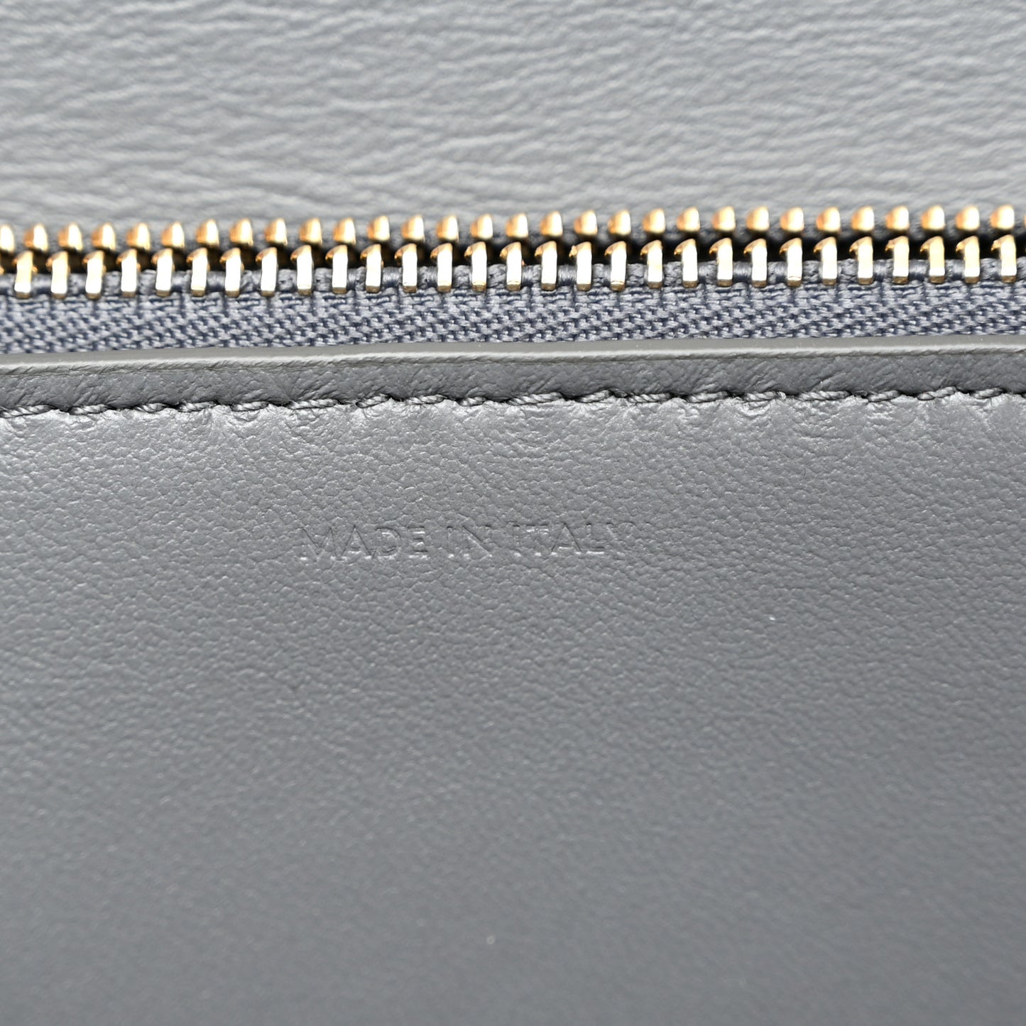 Liege Calfskin Medium Classic Box Flap Bag Grey