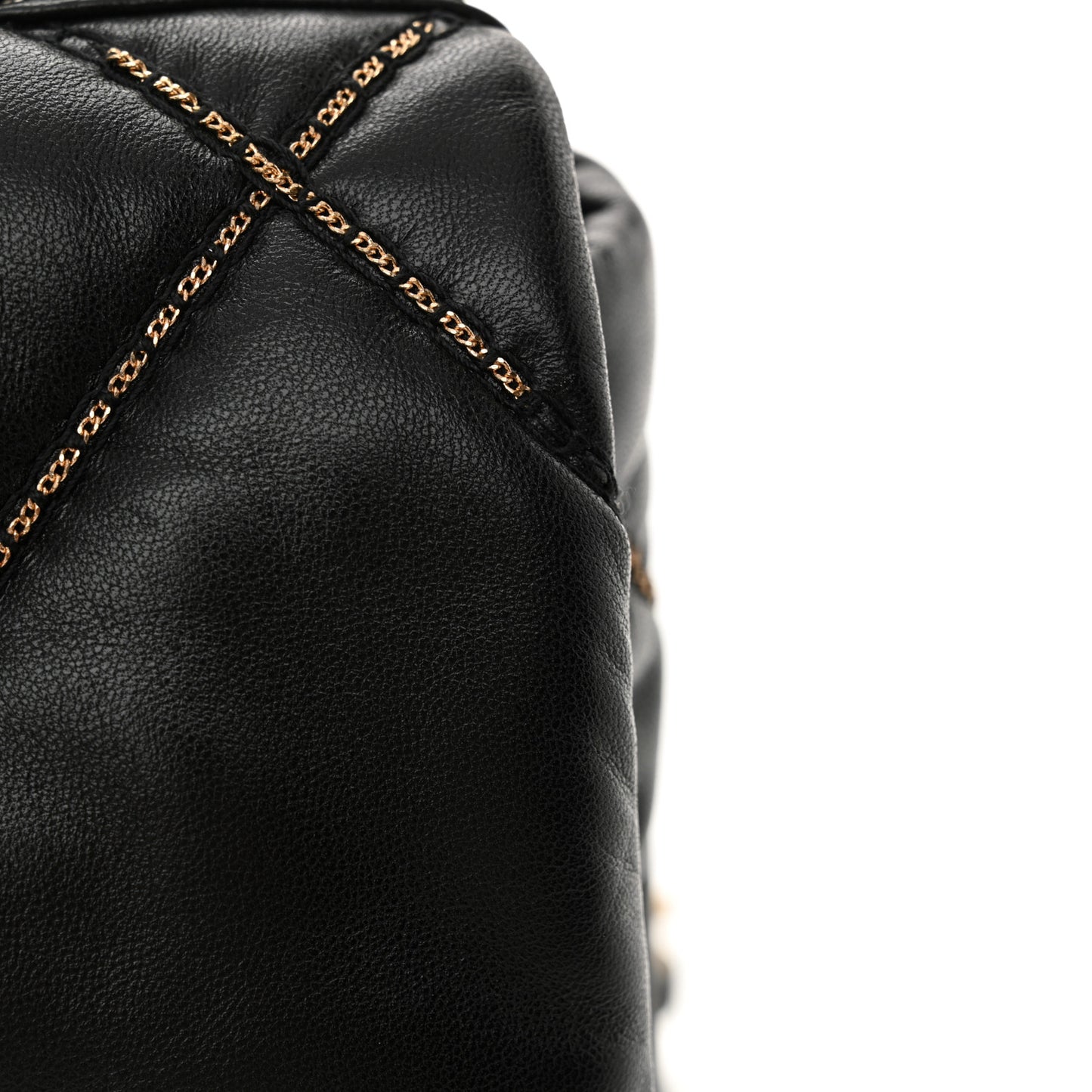 Lambskin Chain Quilted Medium Chanel 19 Flap Black