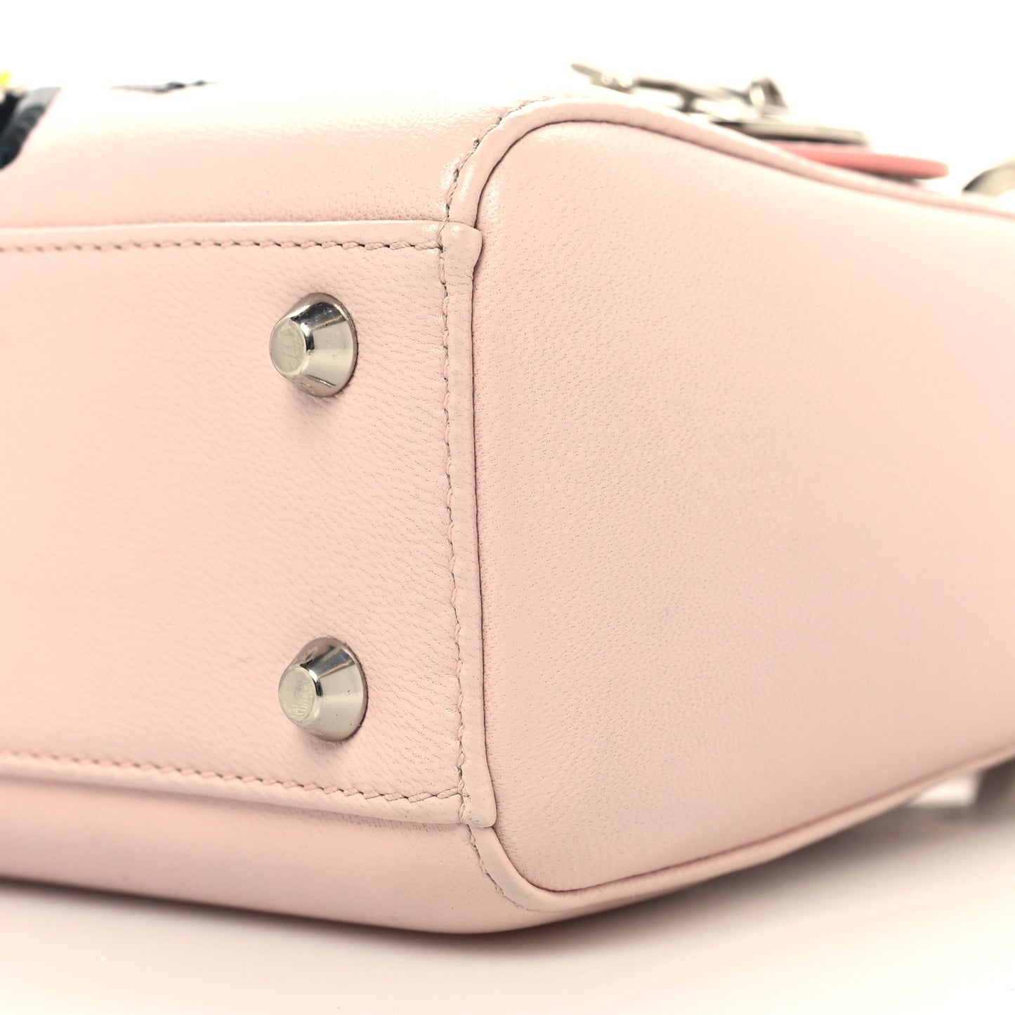 Lambskin Sequin Embroidered Mini Lady Dior Pink
