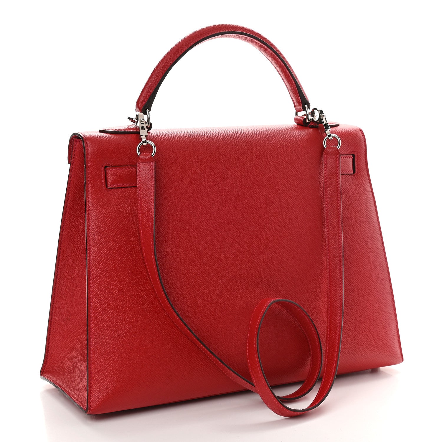 Hermes Epsom Kelly Sellier 32 Rouge Casaque 2 of 29