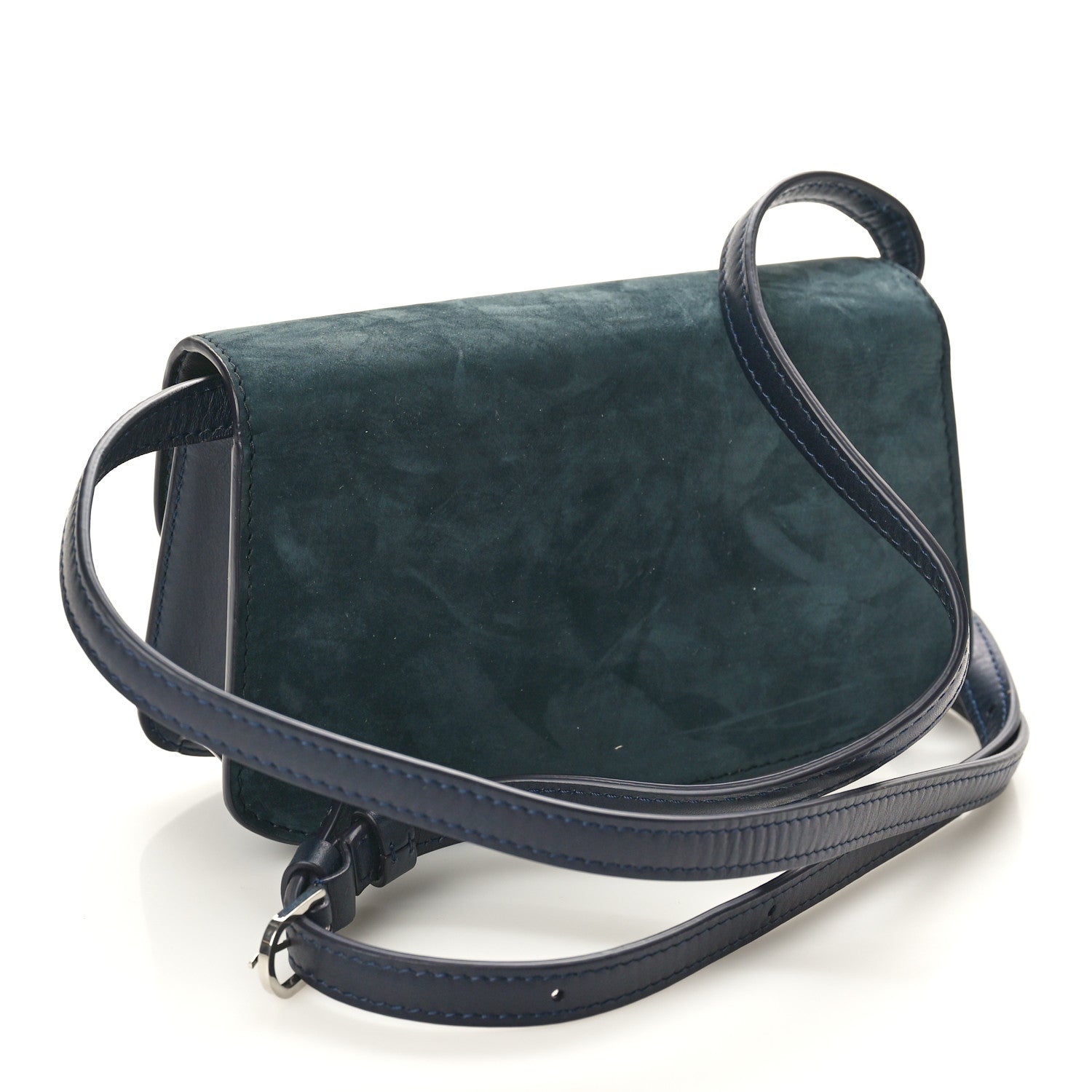 The Row Nubuck Calfskin Sofia E/W Crossbody Deep Navy Virginia Blue 3 of 10