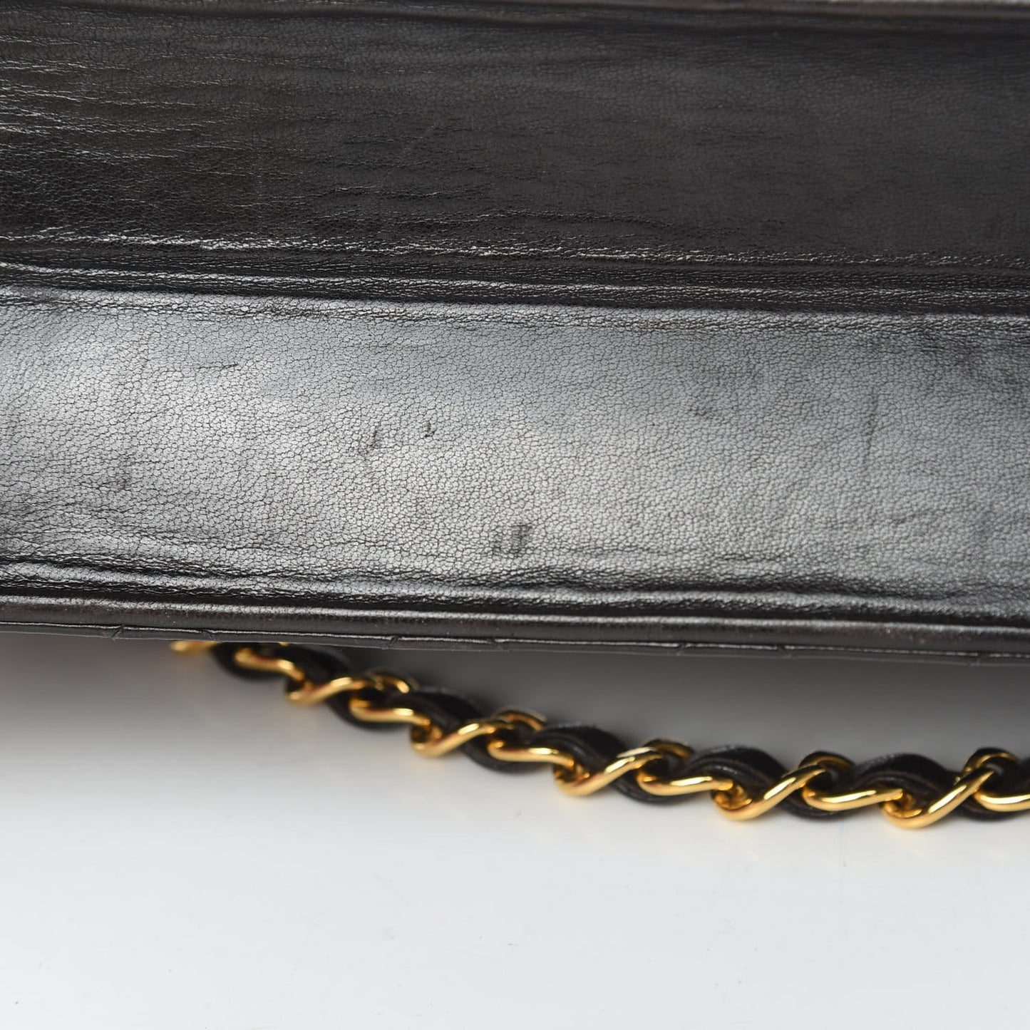 Lambskin Quilted Medium Single Flap Black