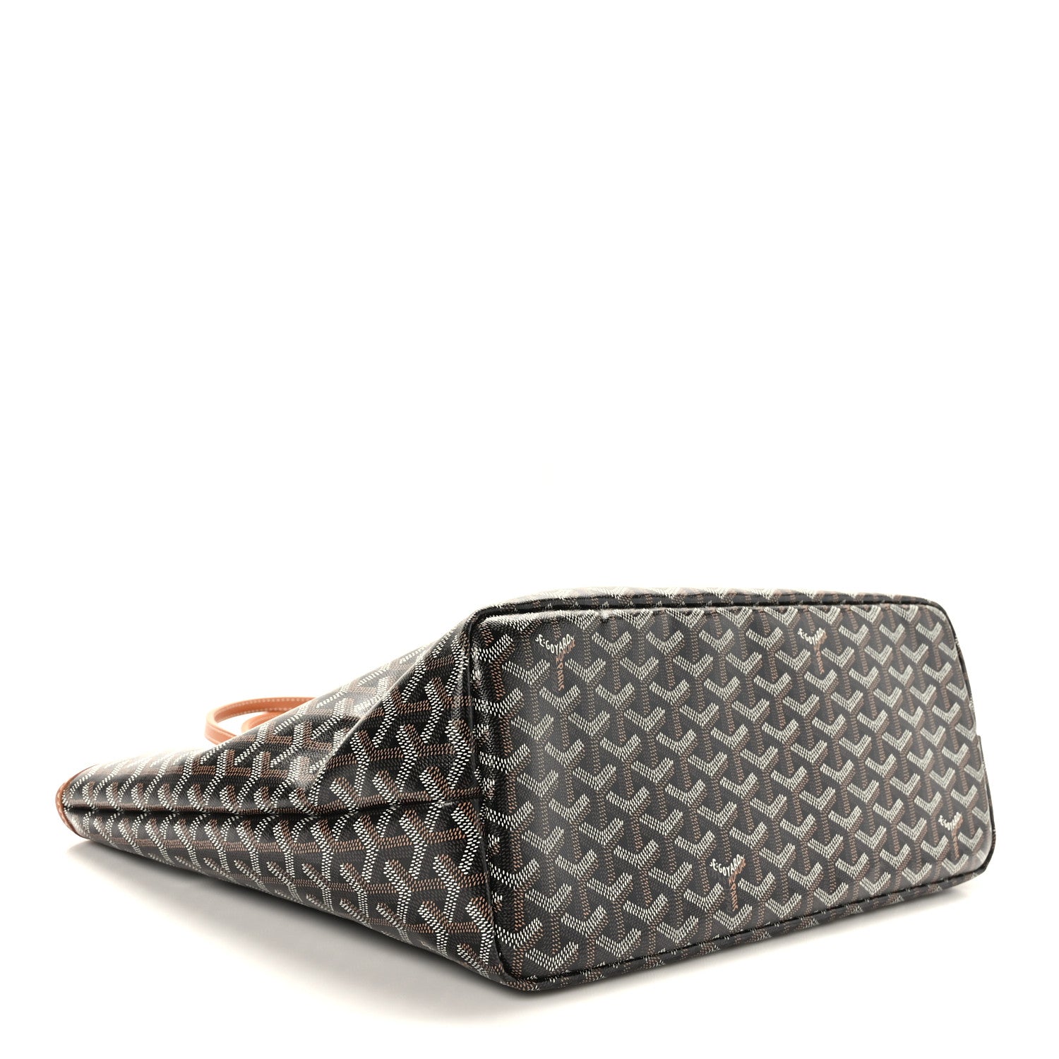 Goyard Goyardine Chien Gris Bag Black Gold 5 of 9