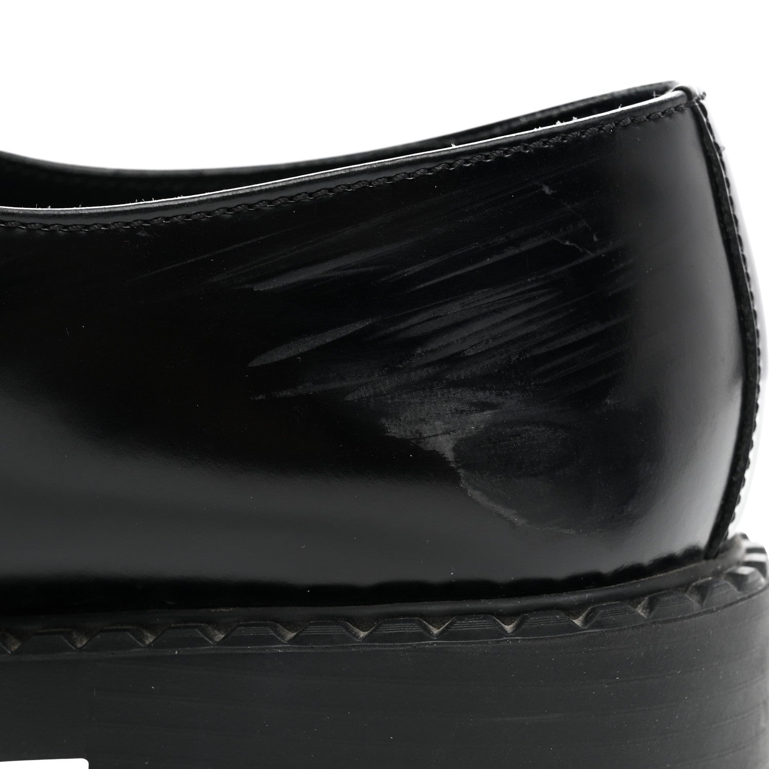 Prada Spazzolato Metal Triangle Logo 50mm Loafers 41 Black 11 of 11