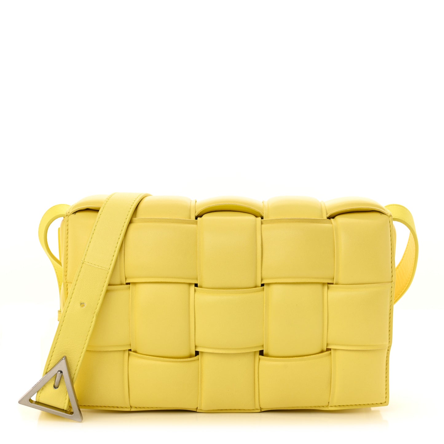 Nappa Maxi Intreccio Padded Cassette Crossbody Bag Sherbert