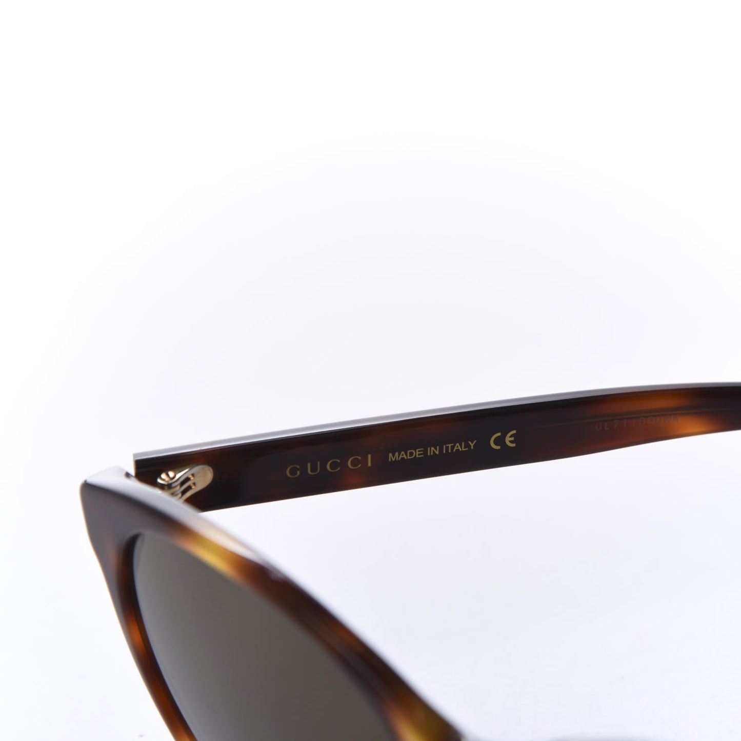 Round Frame Crystal Sunglasses GG 0419S Tortoise