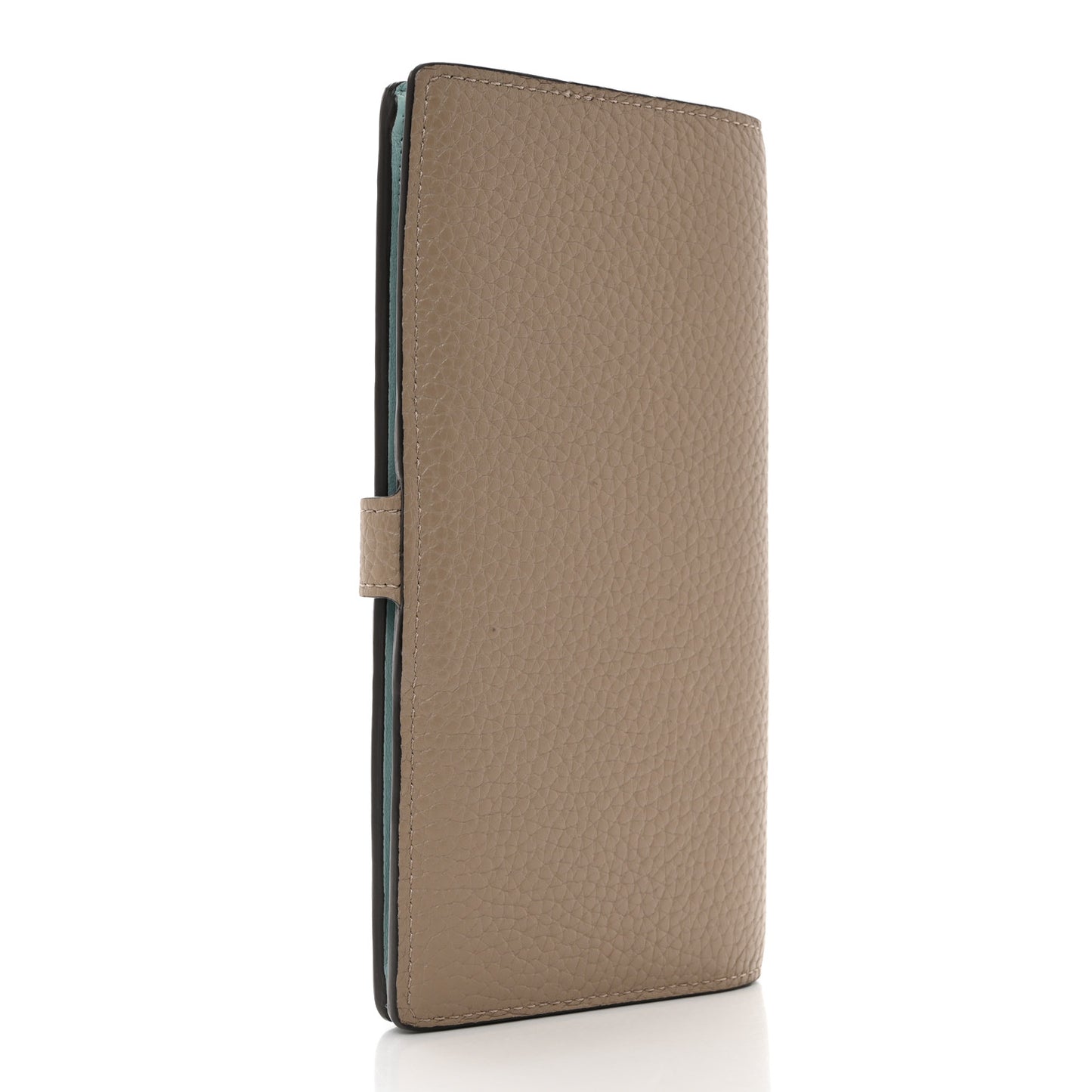 Taurillon LV Vertical Capucines Wallet Galet Aquamarine