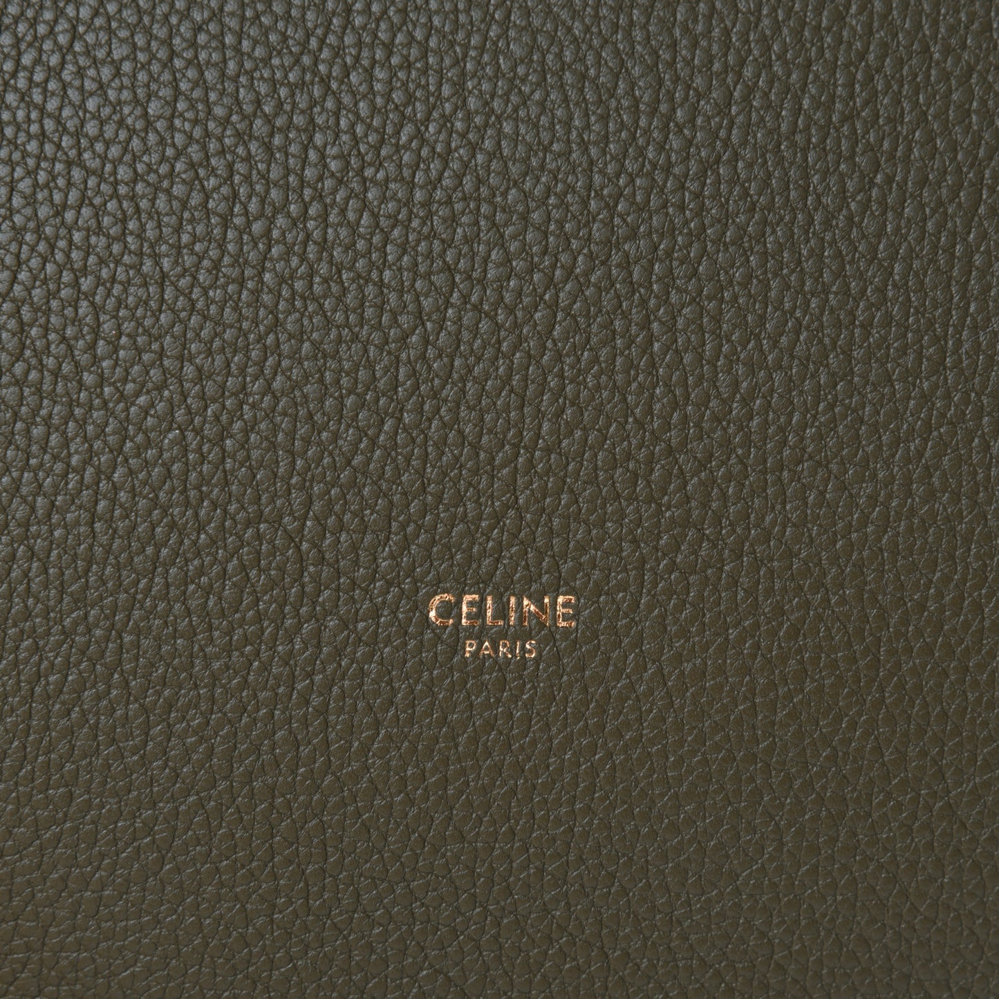 Supple Grained Calfskin Bucket 16 Bag Dark Olive