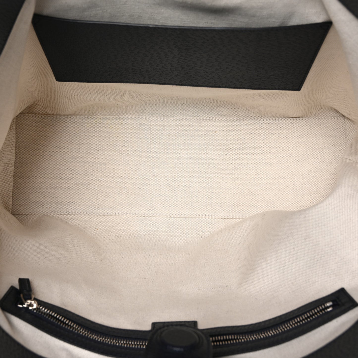 GG Supreme Monogram Textured Calfskin Web Medium Ophidia Shopping Tote Beige Blue