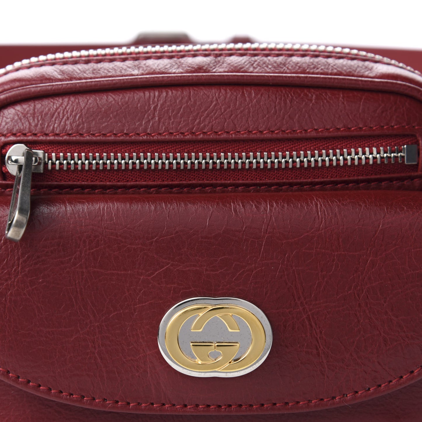 Cracked Calfskin Morpheus Belt Bag 90 36 Red
