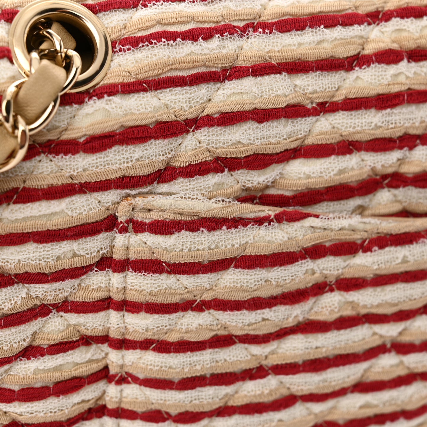 Jersey Quilted Medium Coco Sailor Flap Red White