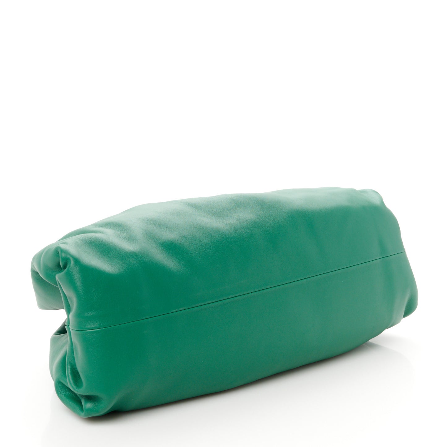 Smooth Butter Calf The Pouch Oversized Clutch Racing Green