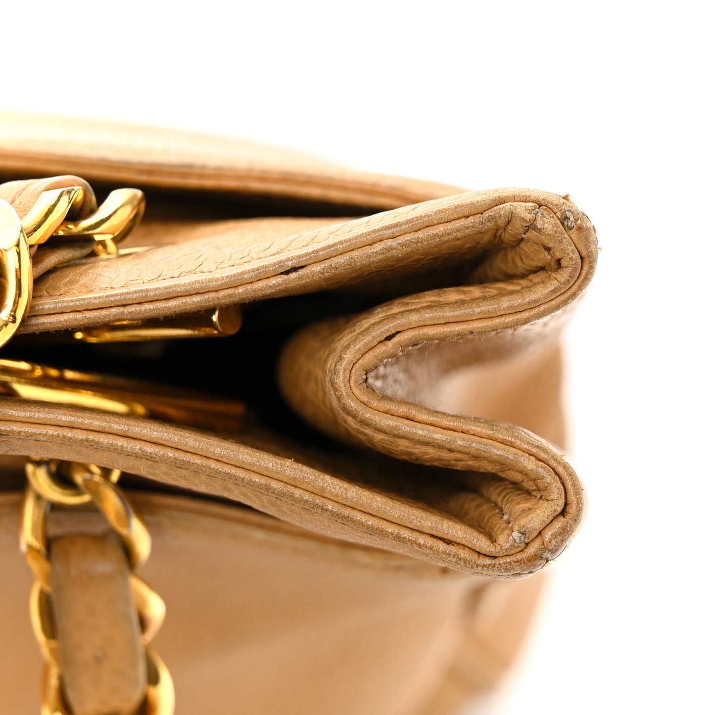 Caviar CC Shoulder Bag Beige