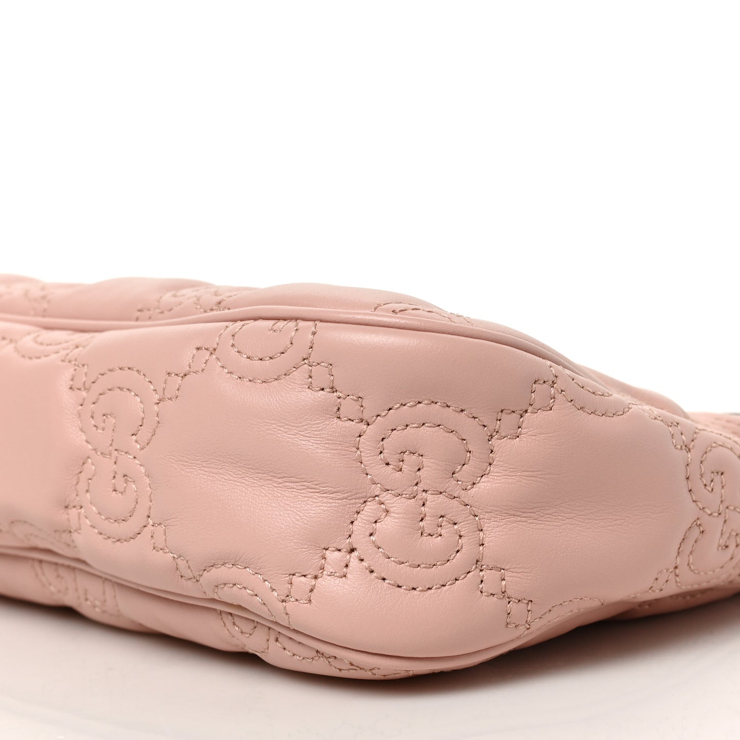 Calfskin GG Matelasse Chain Handbag Perfect Pink Natural