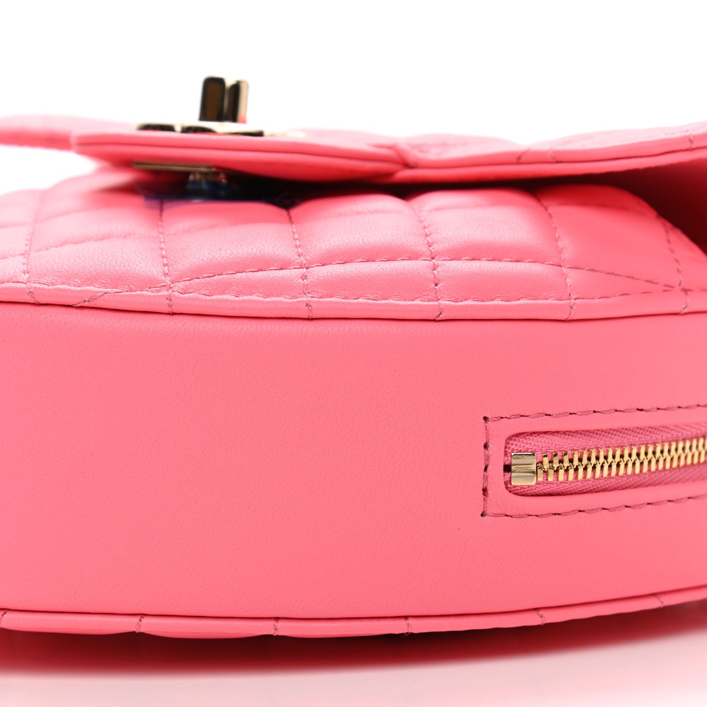 Lambskin Quilted CC In Love Heart Bag Pink