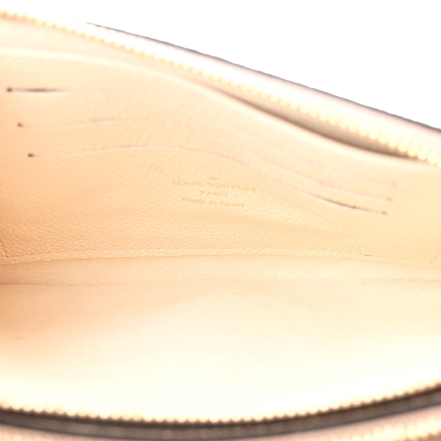 Empreinte Monogram Giant Double Zip Pochette Creme Bois de Rose