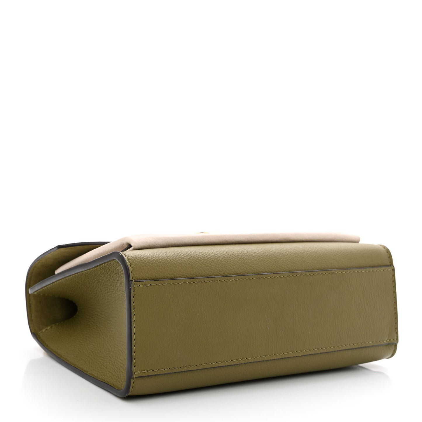Soft Calfskin Mylockme Chain Bag BB Smokey Brown Green