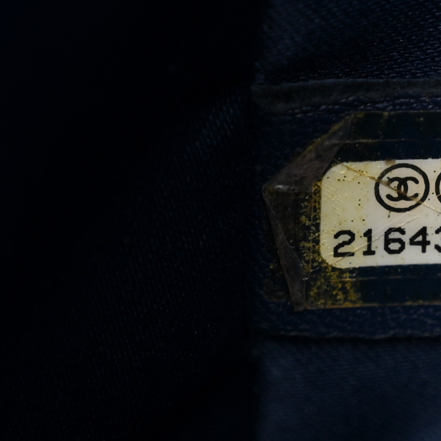 Chanel Lambskin Quilted Large CC Crossing Flap Navy 7 of 11