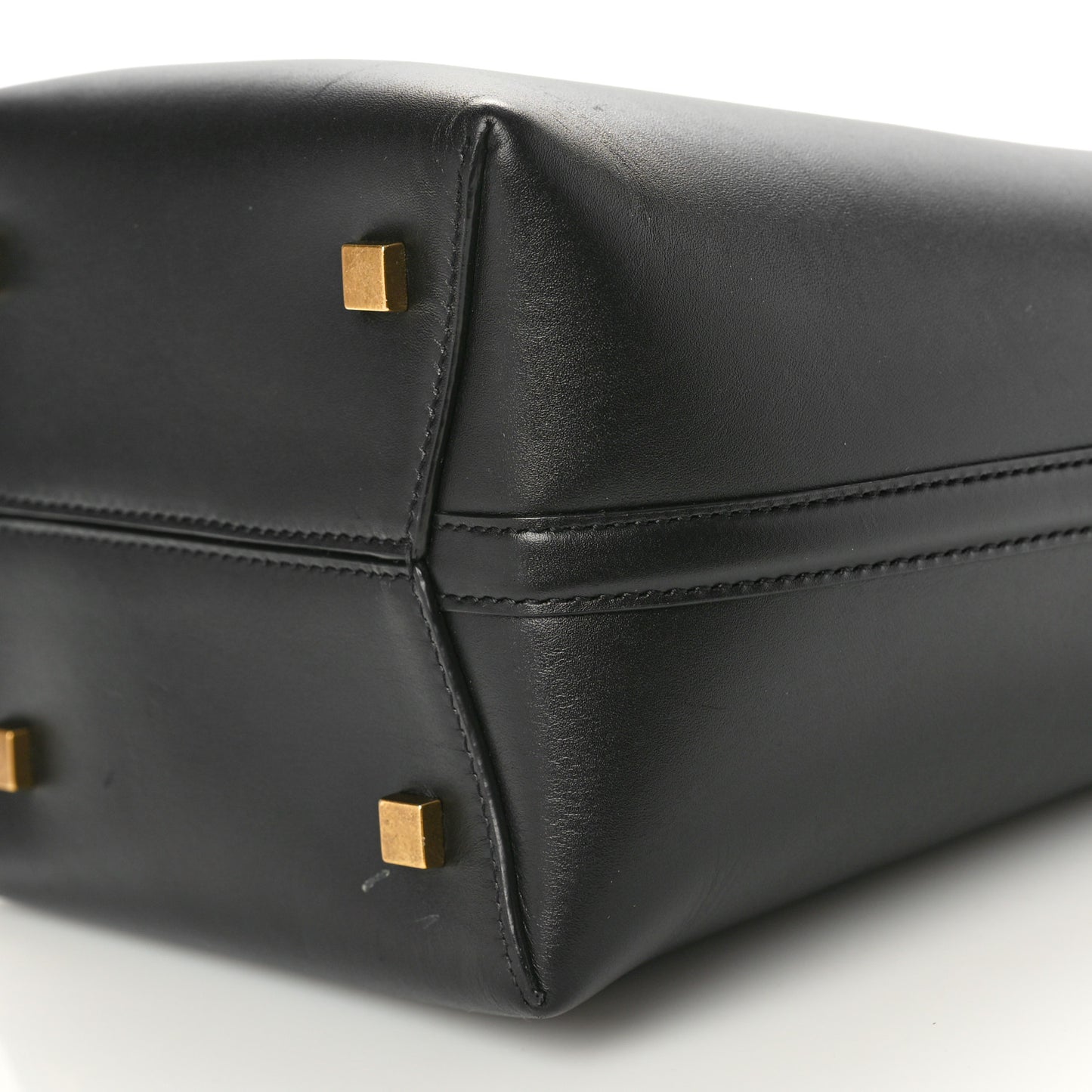 Shiny Calfskin Le 37 Mini Bucket Bag Black