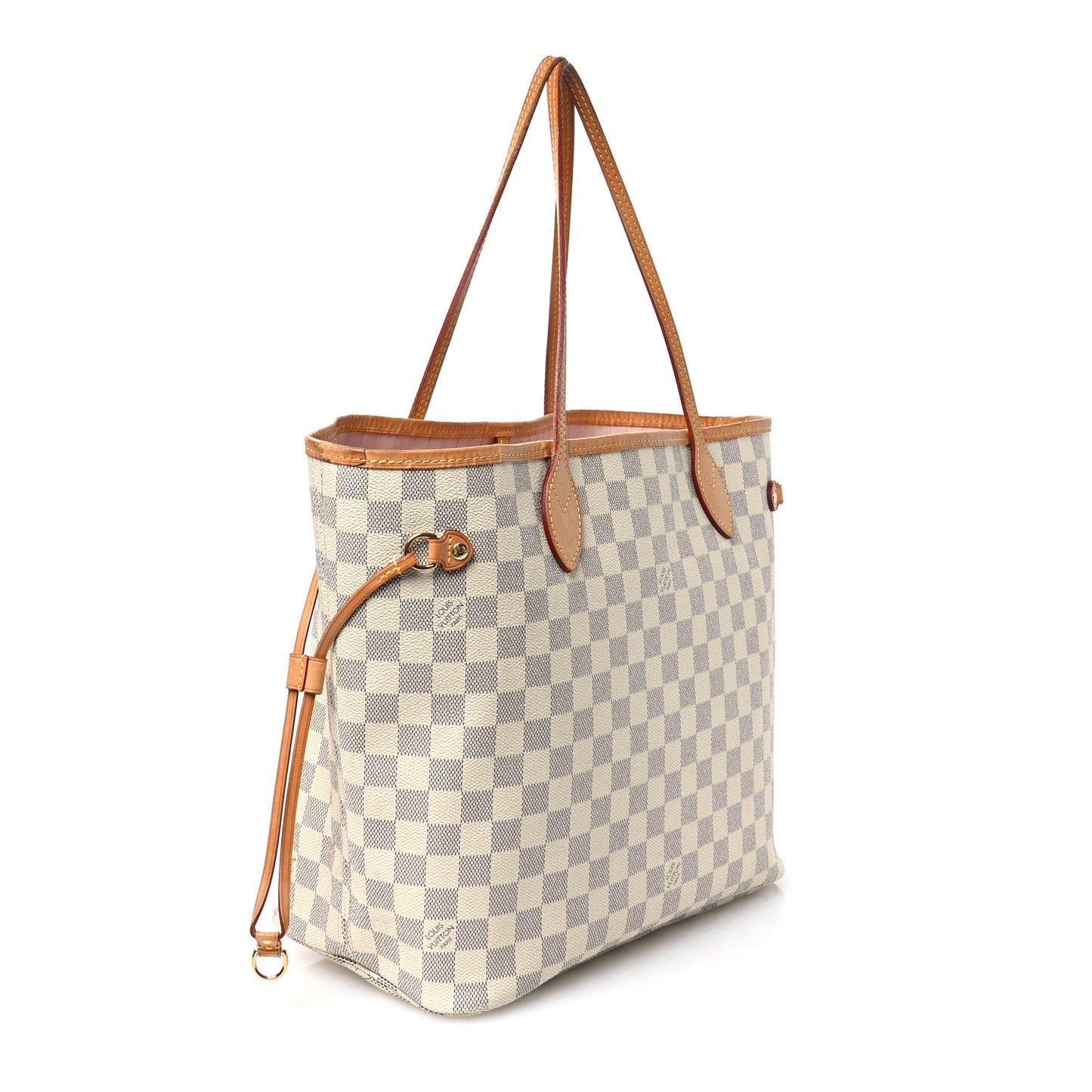 Damier Azur Neo Neverfull MM Rose Ballerine