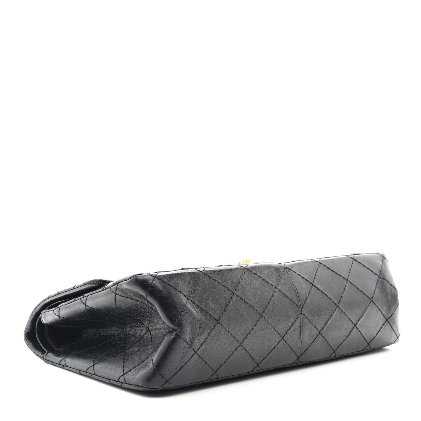 Aged Calfskin Quilted 2.55 Reissue 226 Flap Black