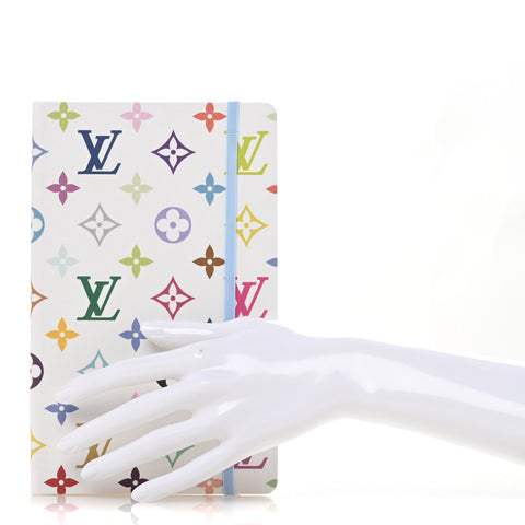 LV x TM Monogram Multicolor Jane Notebook MM White