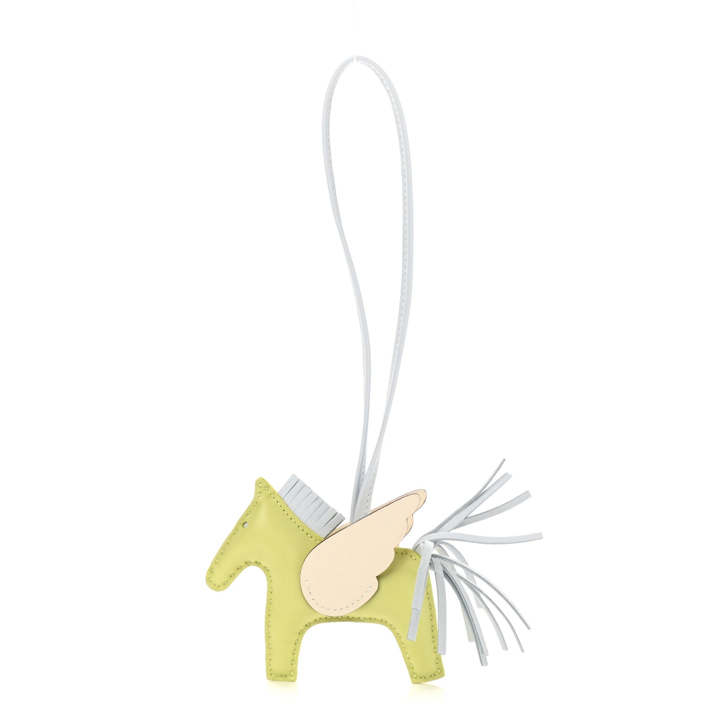 Milo Lambskin Grigri Rodeo Pegase Horse Bag Charm PM Jaune Bourgeon Bleu Brume Nata
