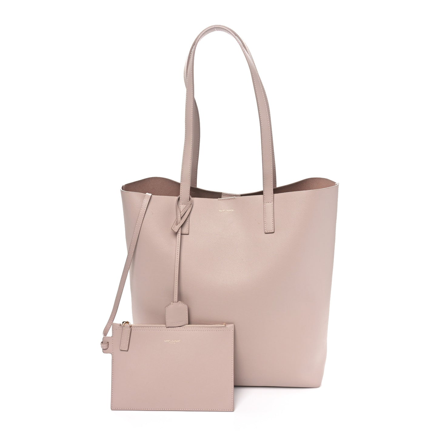 Calfskin Medium Shopping Tote Rose Antic