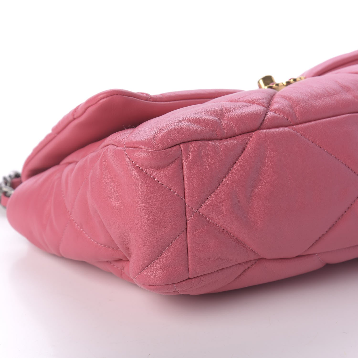 Chanel Goatskin Quilted Large 19 Flap Pink 6 of 11