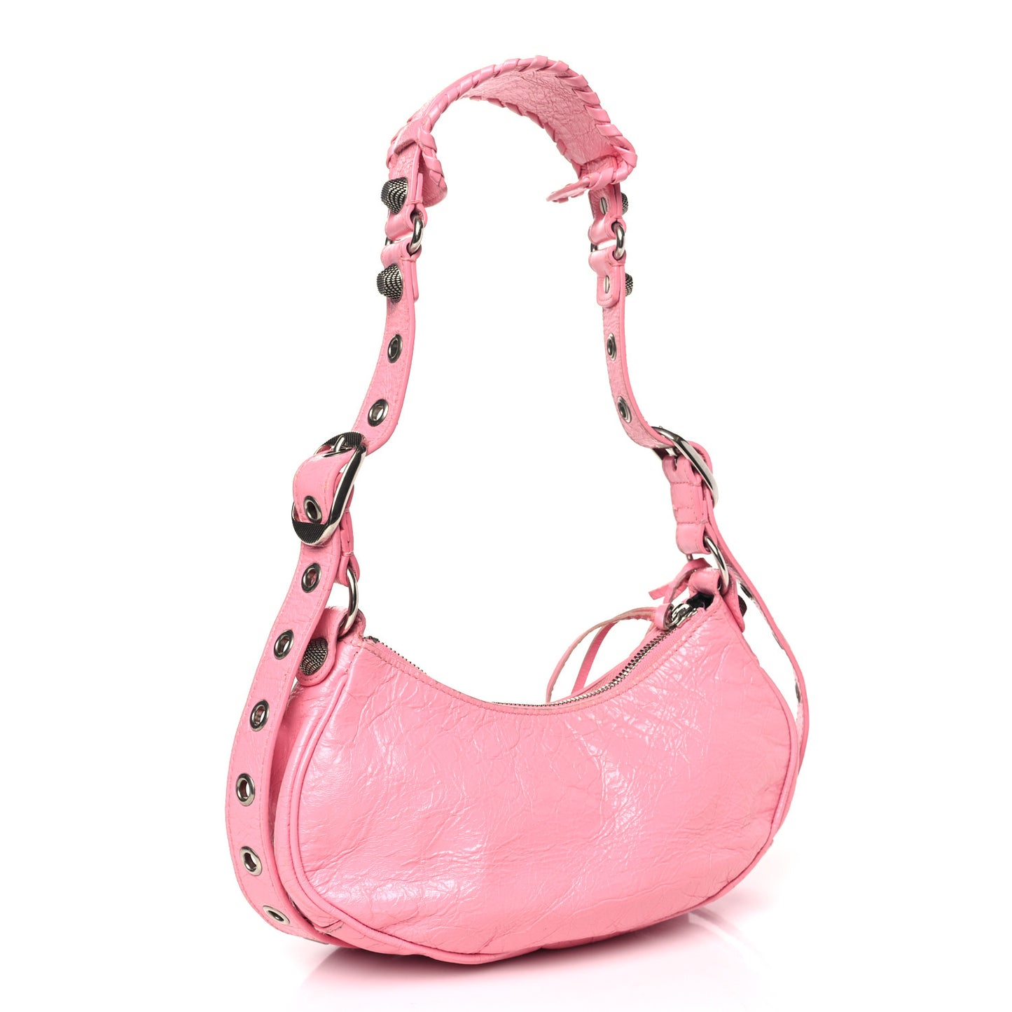 Agneau Arena Le Cagole Shoulder Bag XS Candy Pink