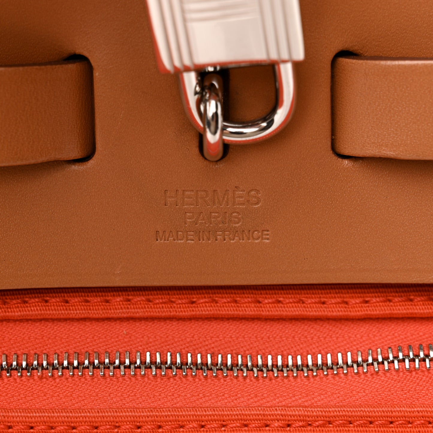 Vache Hunter Toile Herbag Zip 31 PM Capucine Fauve
