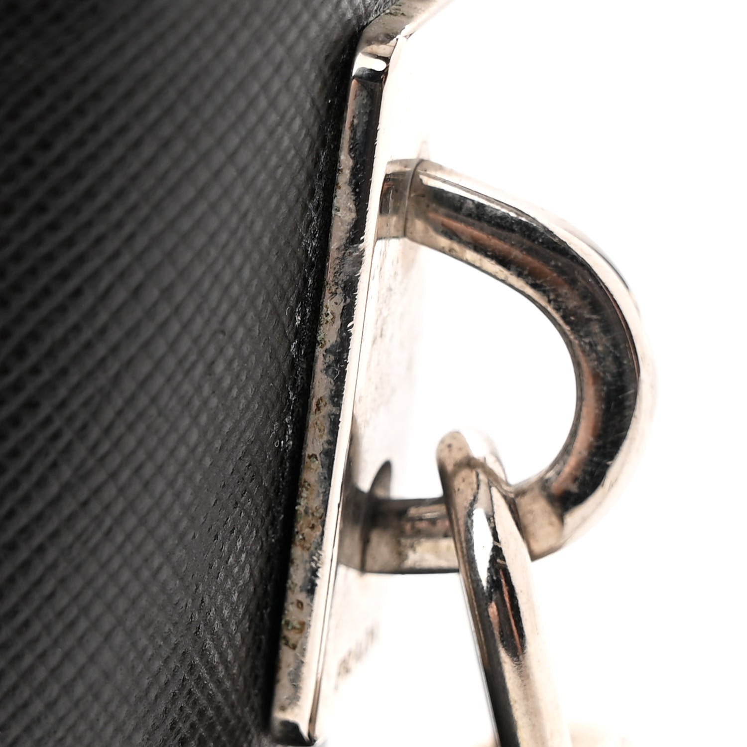 Prada Tessuto Nylon Saffiano Metal Triangle Logo Work Bag Black 13 of 13