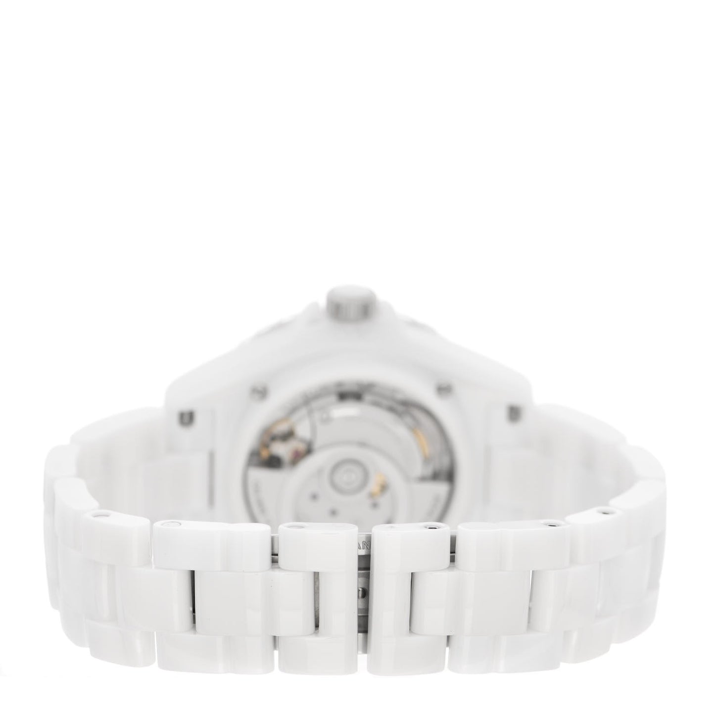 Stainless Steel Ceramic Diamond Bezel 38mm J12 Automatic Watch White