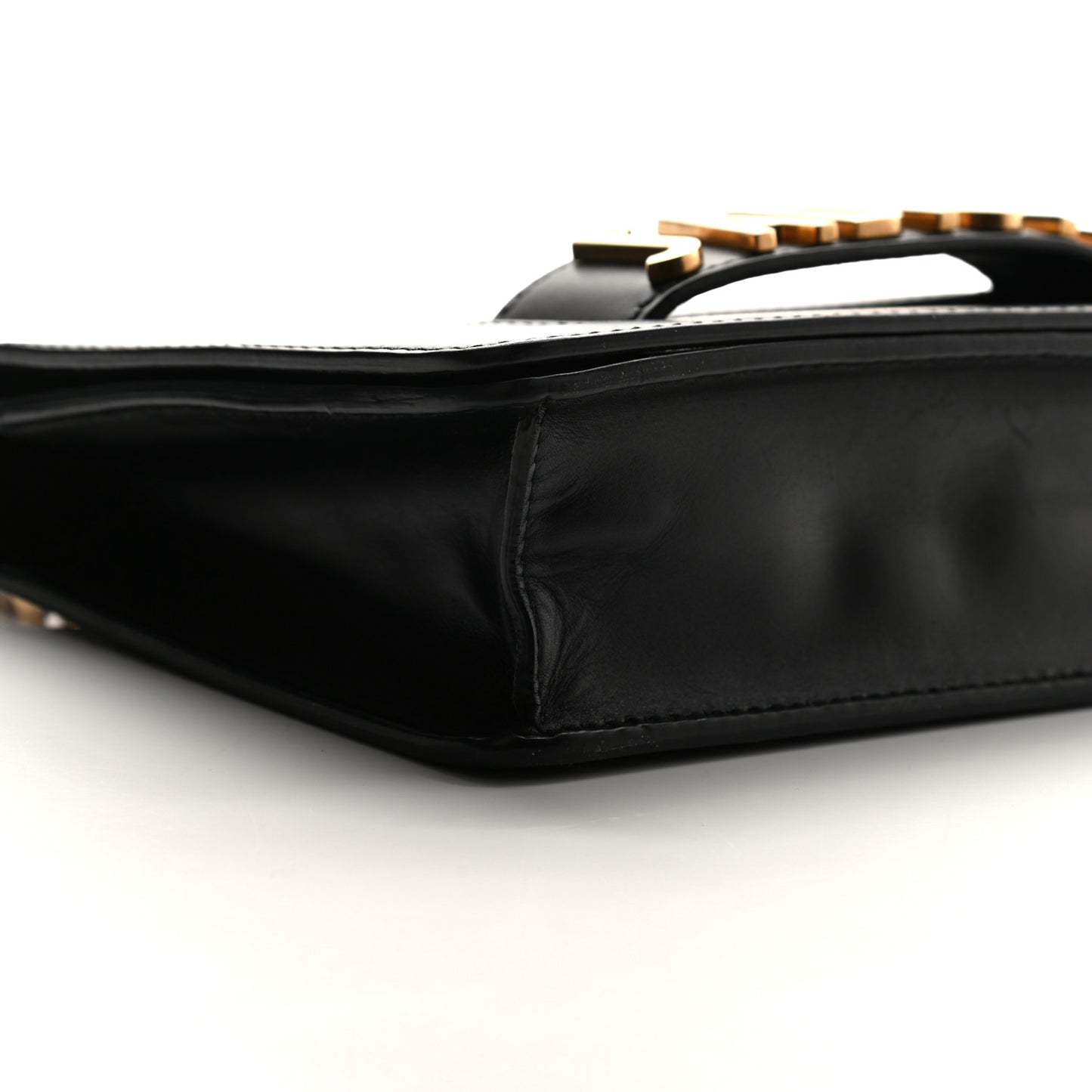 Calfskin J'Adior Chain Flap Bag Black