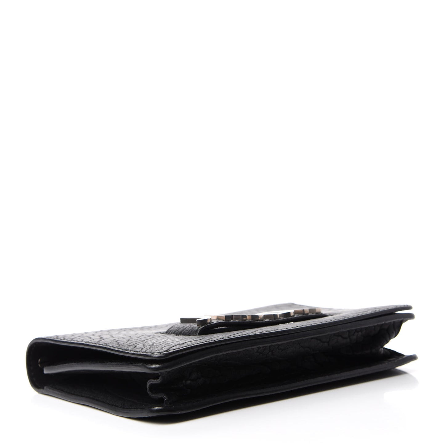 Canyon Grained Lambskin J'Adior Chain Flap Bag Black