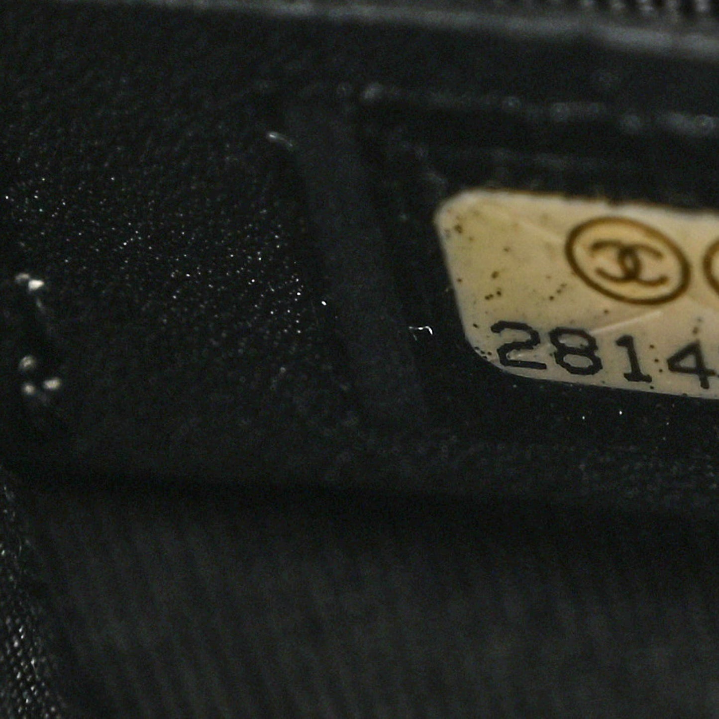 Calfskin Chrevron Quilted North South Boy Flap Black