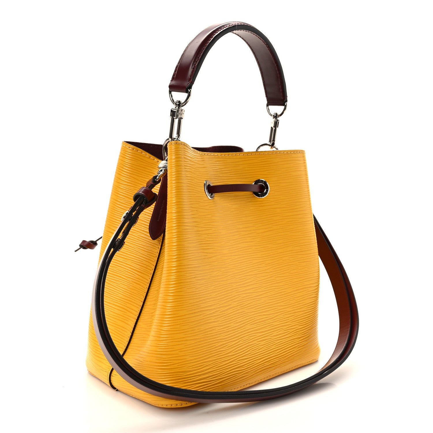 Louis Vuitton Epi Neonoe MM Citron Grenat 3 of 12